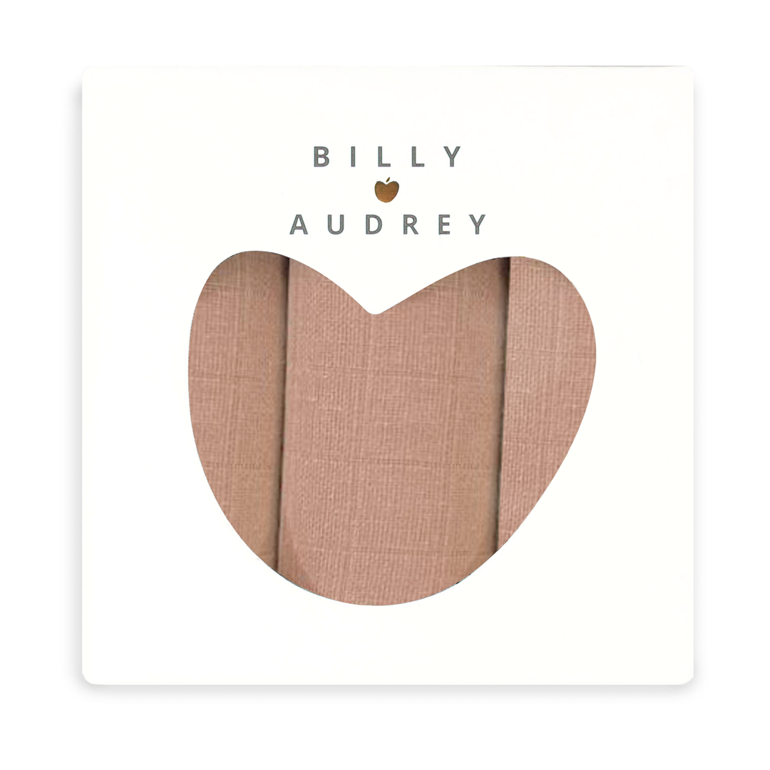 Three-pack muslin muslin cloths | almond
