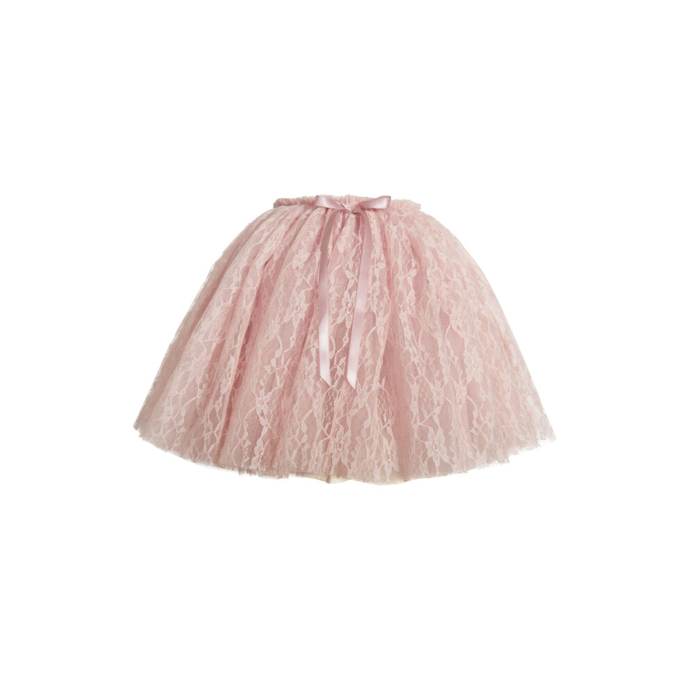 Vivian lace tutu tulle skirt | Strawberry Cream