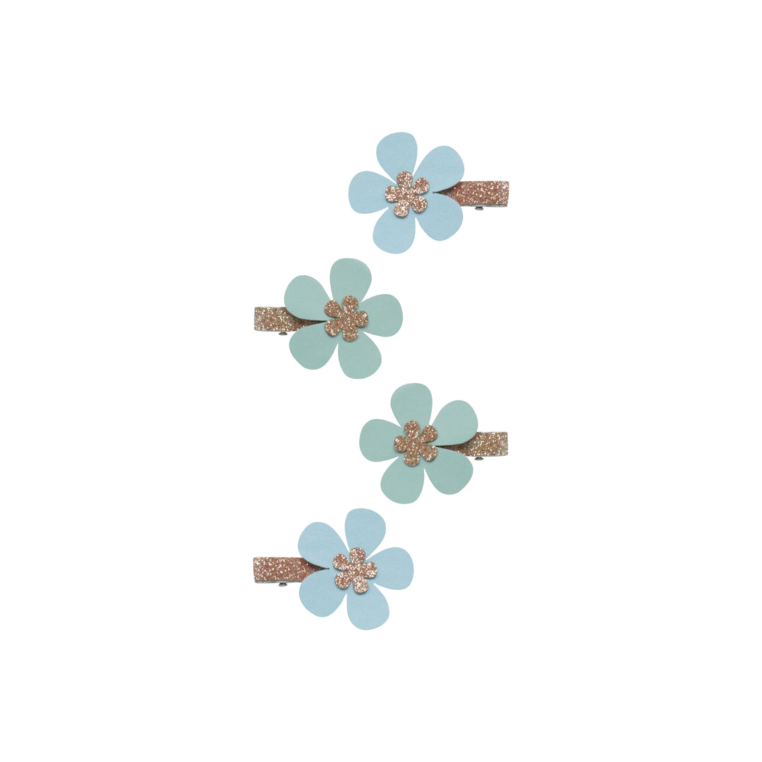 Flower Clip Set | Aqua