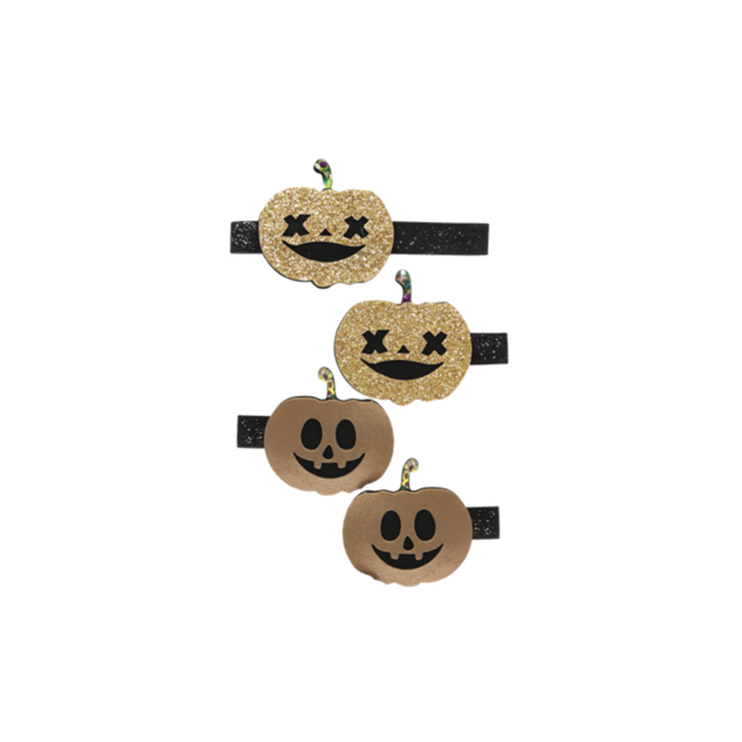 Boo Crew Pumpkins Clip Set | black/gold