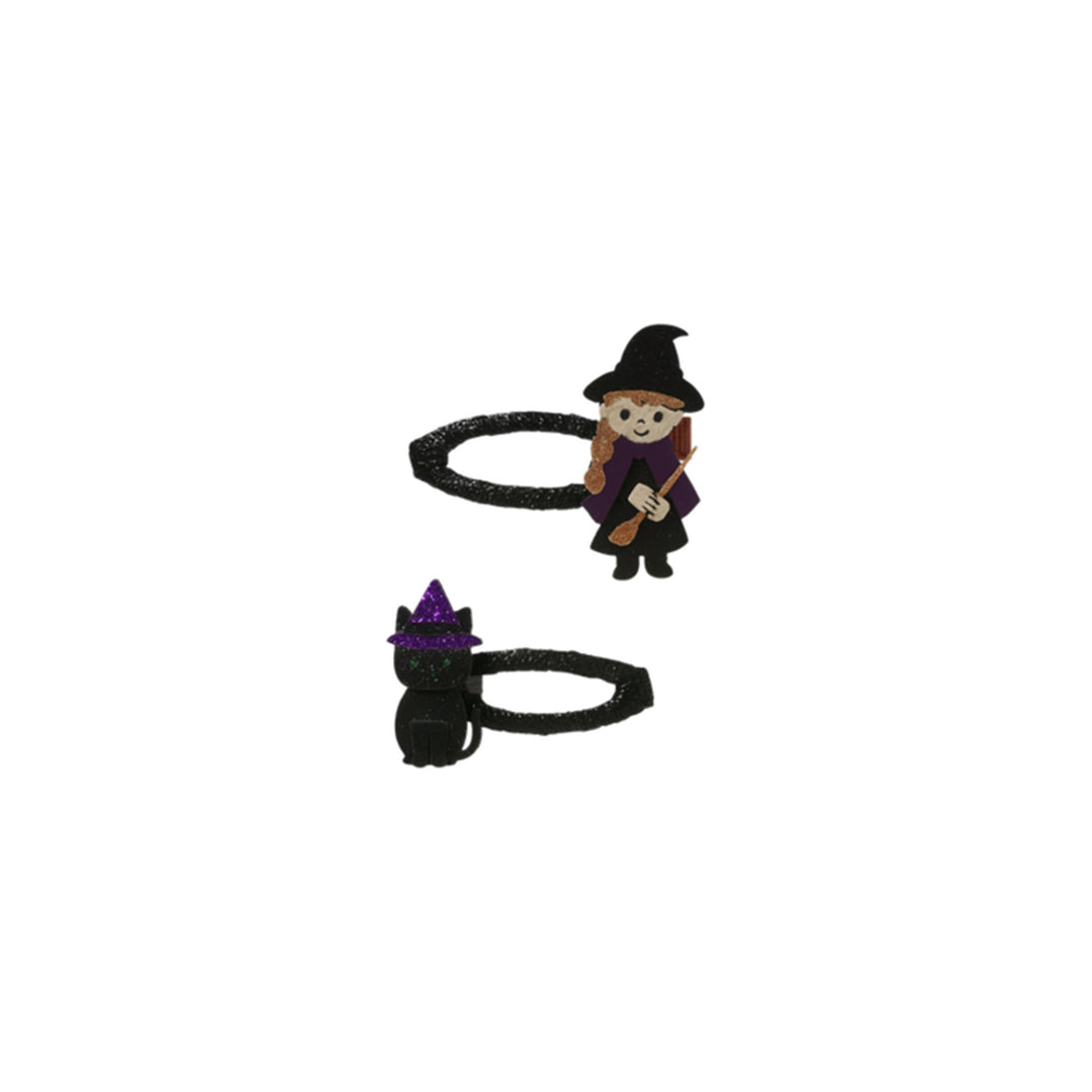 Bewitch & Meow hair clip set | glitter grape