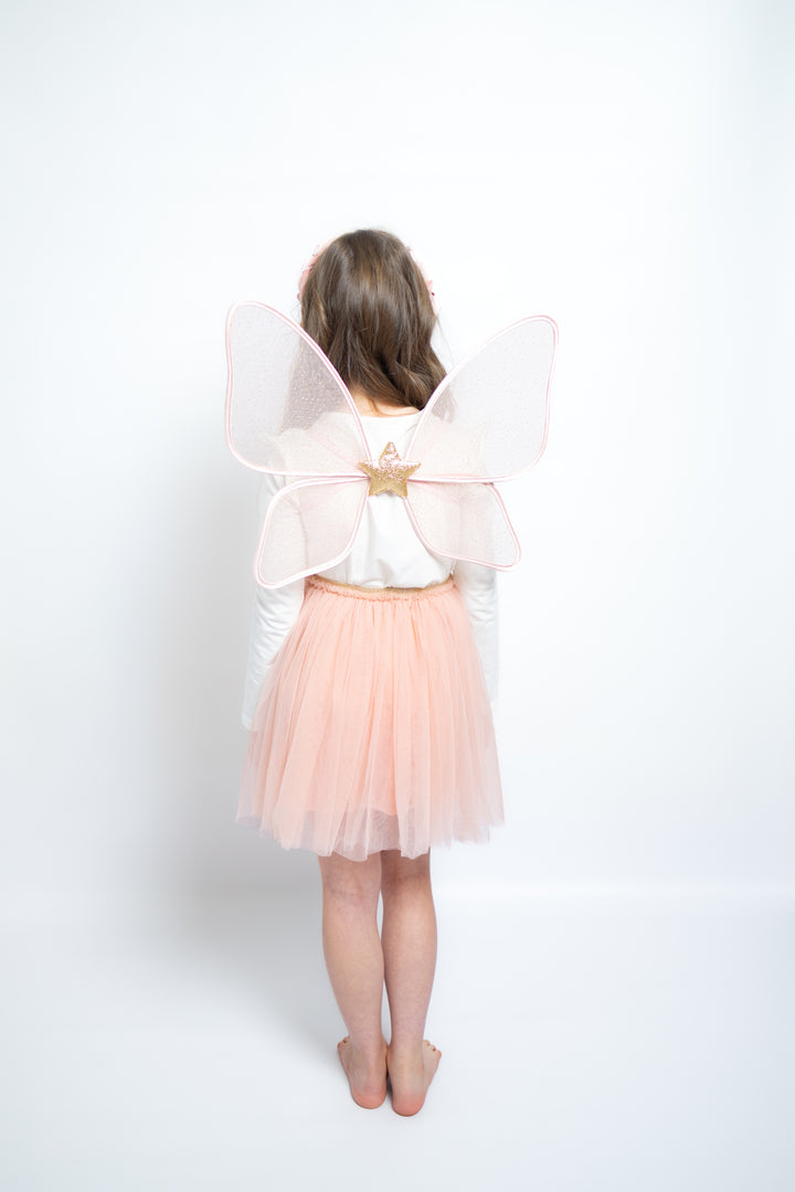 Vintage Feenflügel Darcy | Glitter Strawberry Cream