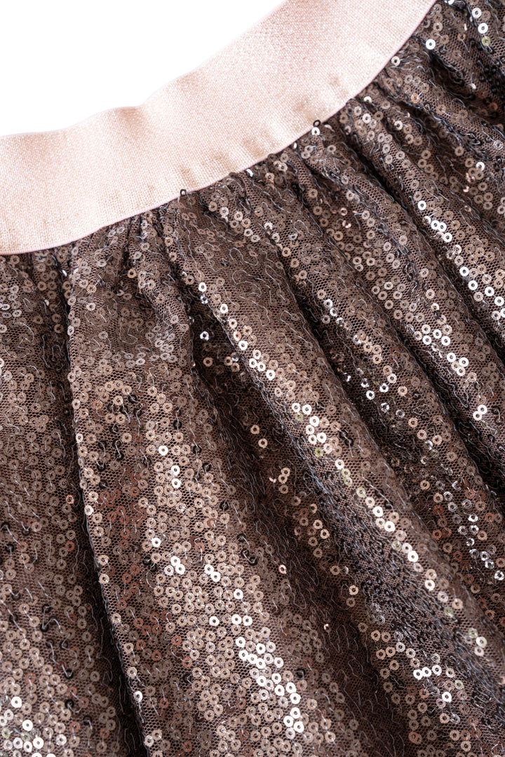 sequin skirt | Abigail : chocolate