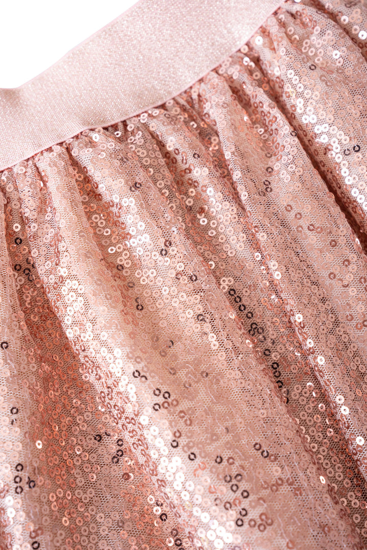 sequin skirt | Abigail : rose gold