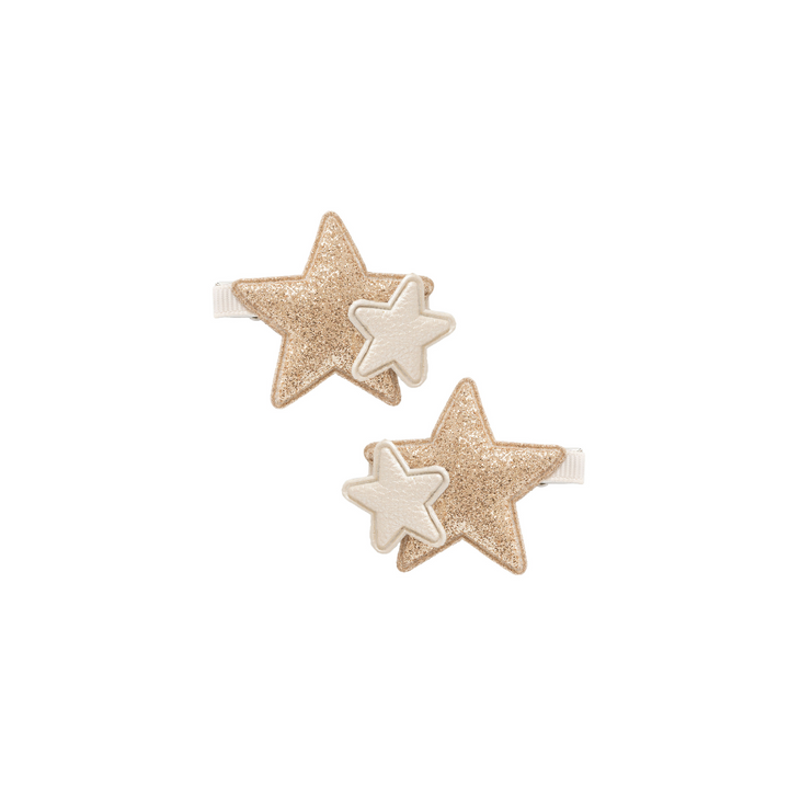 Double star clip set Amira | goldrush/moonbeam