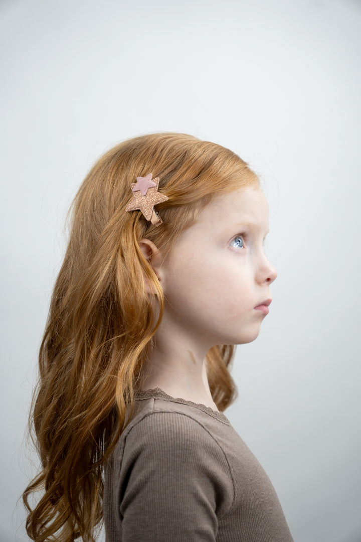 Double star clip set Amira | sahara/kiss