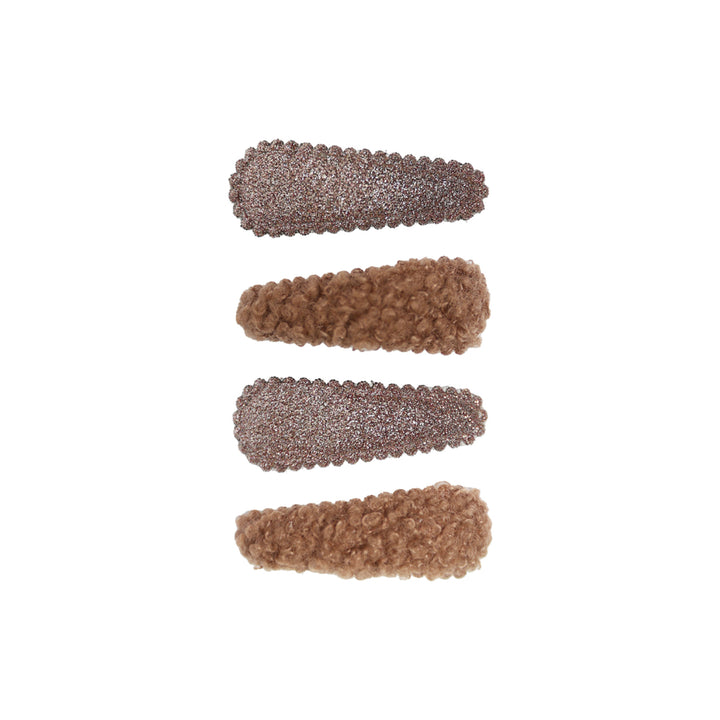 Teddy clasp set Josy | milk chocolate/brown sugar