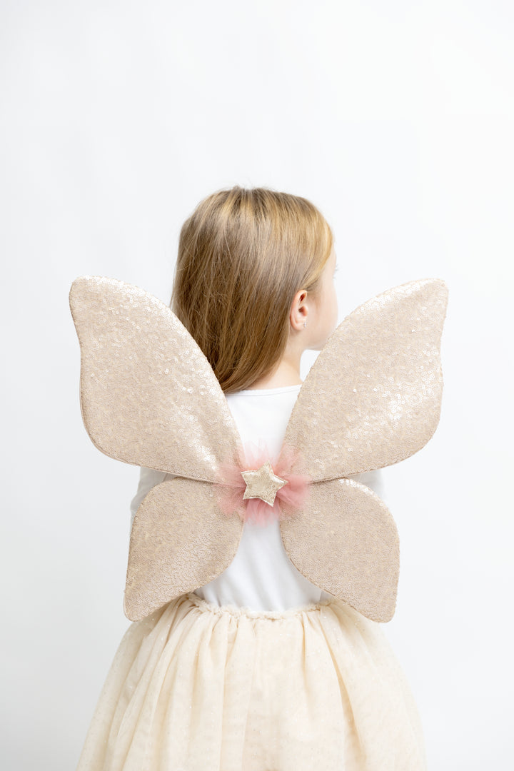 Sequin Fairy Wings | Aurelia : vintage rose