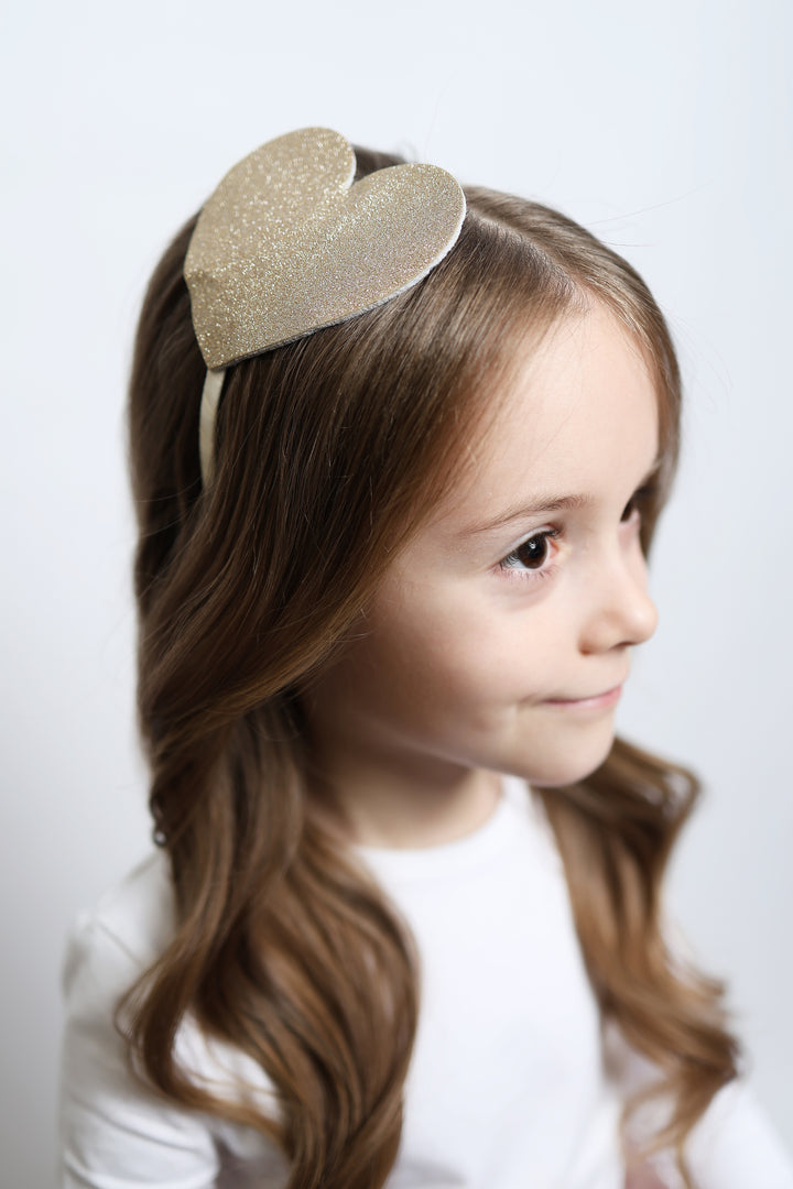 Oversize Herz Haarreif Lola | Golden Haze
