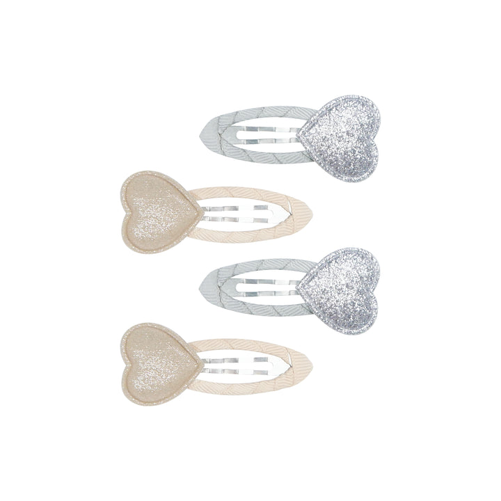 Hair clip set Solo Heart | poppy seed cake