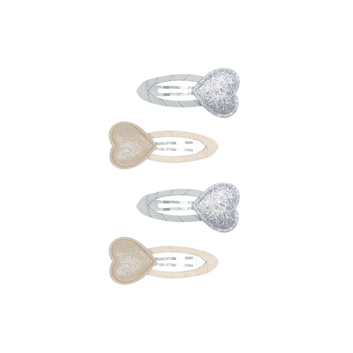 Hair clip set Solo Heart | poppy seed cake