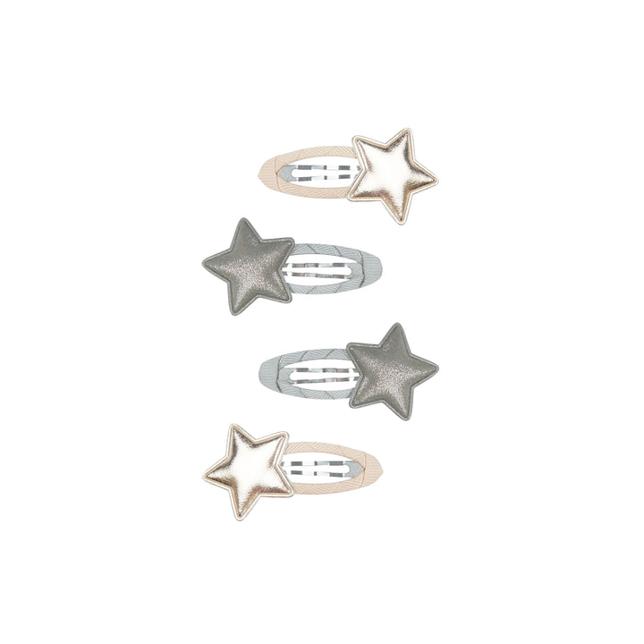 Star pair hair clip set | caramel pretzel