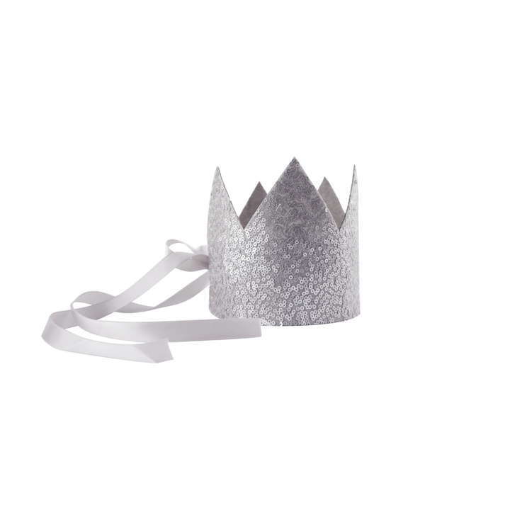 Pailletten Krone Victoria | antique silver