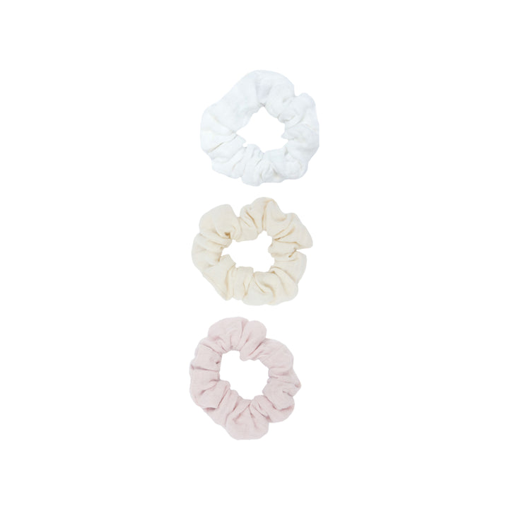 Musselin Haargummi Set | puder/sand/kreide