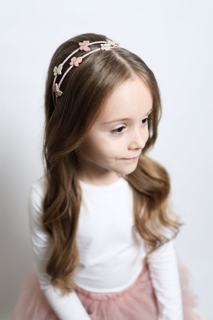 Doppel Haarreif Schmetterlinge| Crepe/Kiss