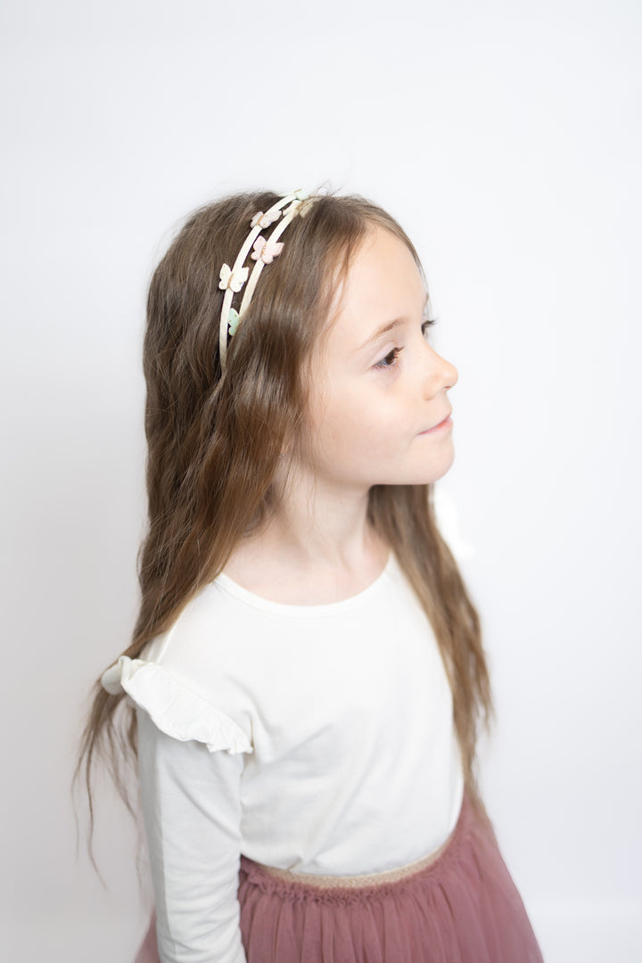 Double headband butterflies| Crepe/Kiss
