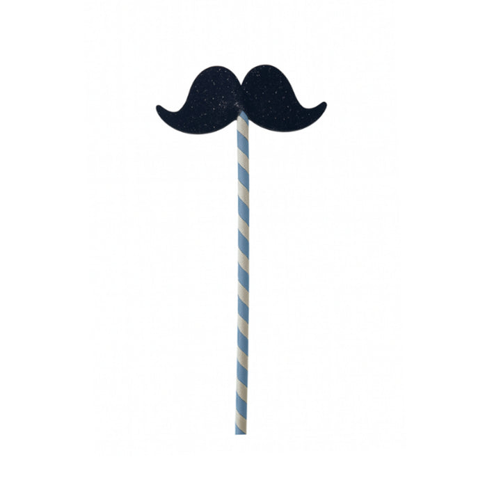 Magic wand moustache | bavarian blue