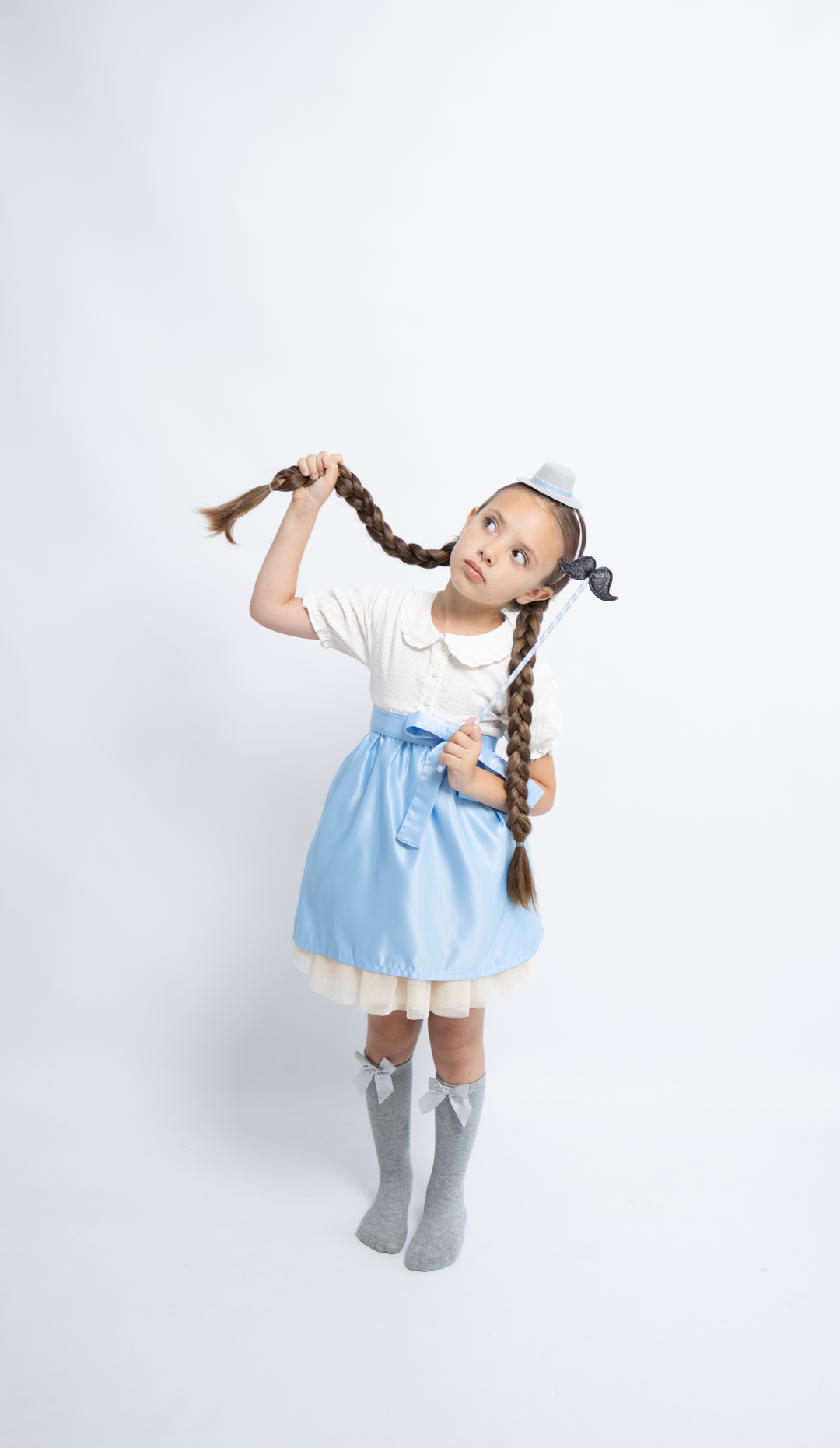 Magic wand moustache | bavarian blue