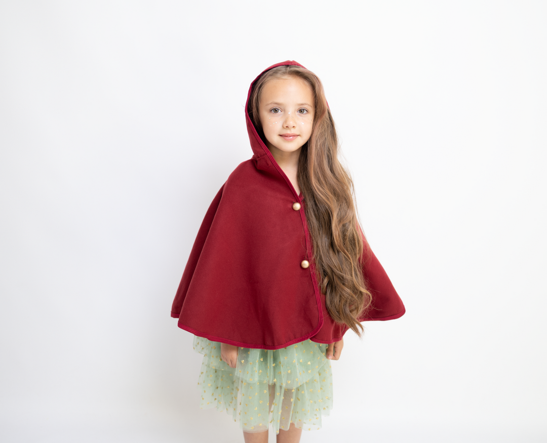 Santa’s kleiner Helfer Umhang | Bordeaux