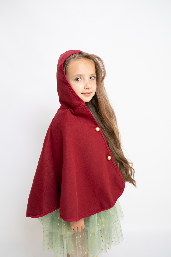 Santa’s kleiner Helfer Umhang | Bordeaux