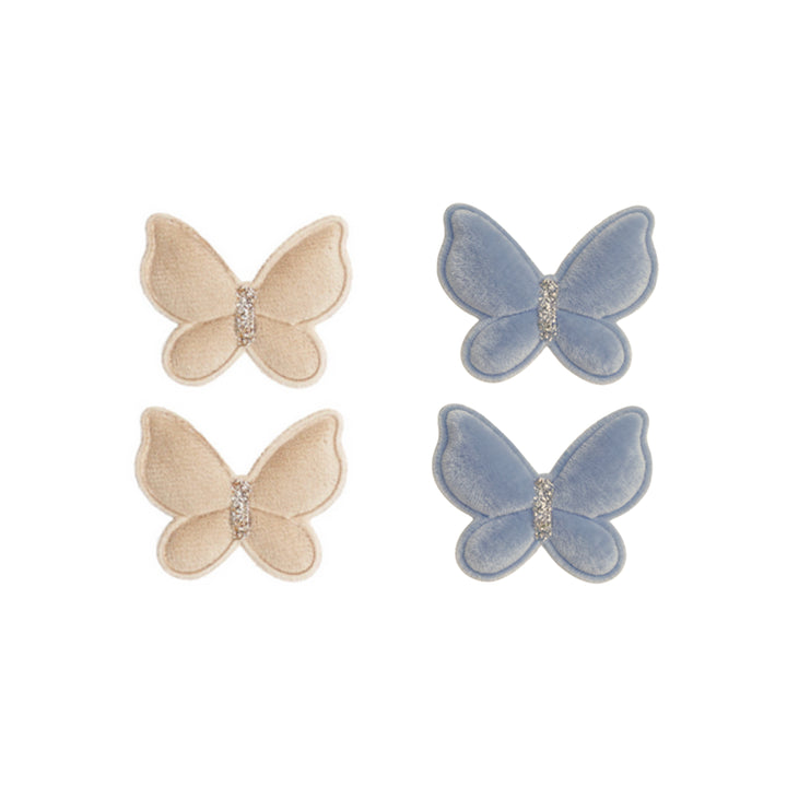 Schmetterling Clip Set Mathilda | cream/blue