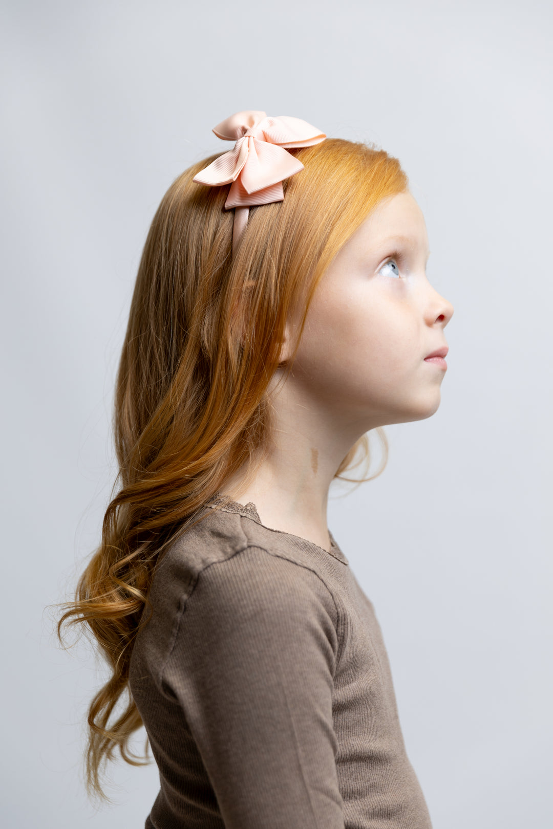 Haarreif Lizzy mit Schleife | creamy peach