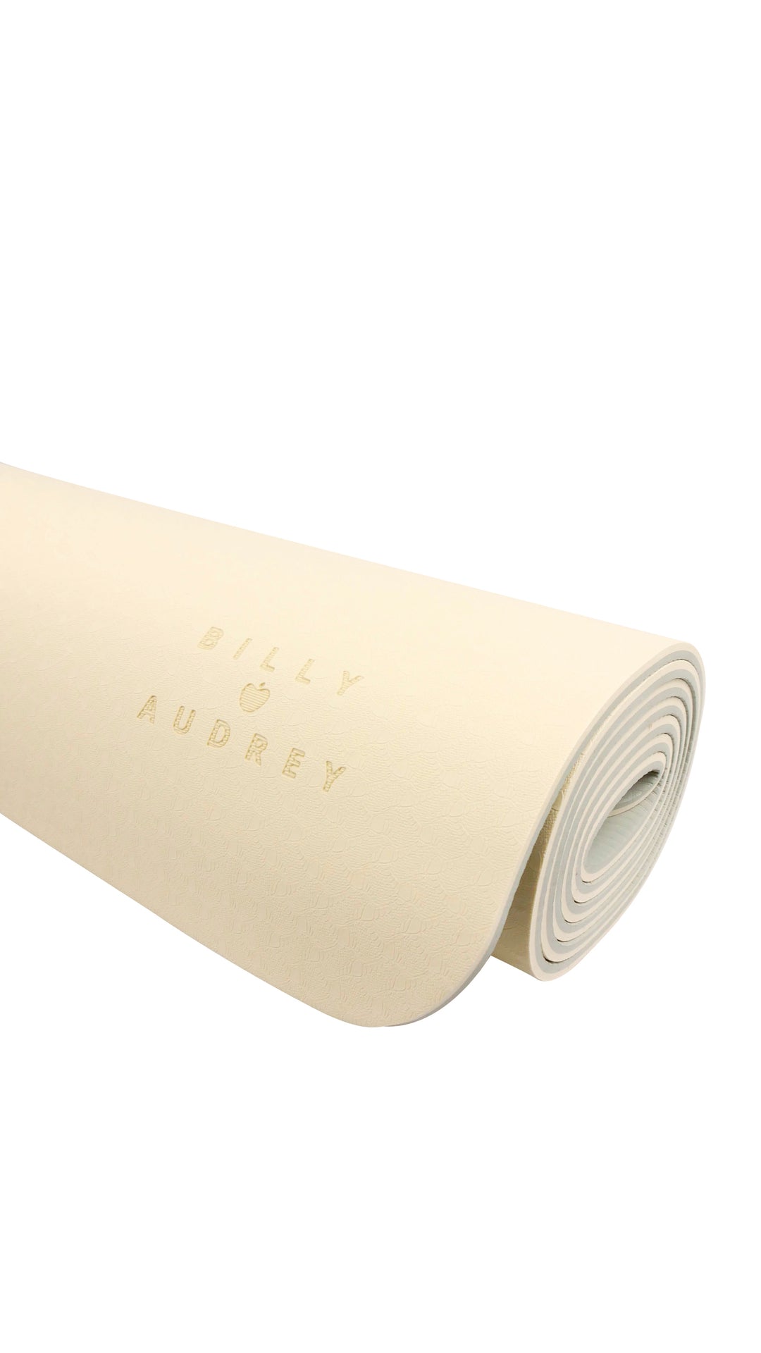 TPE yoga mat Billy | ivory/charcoal