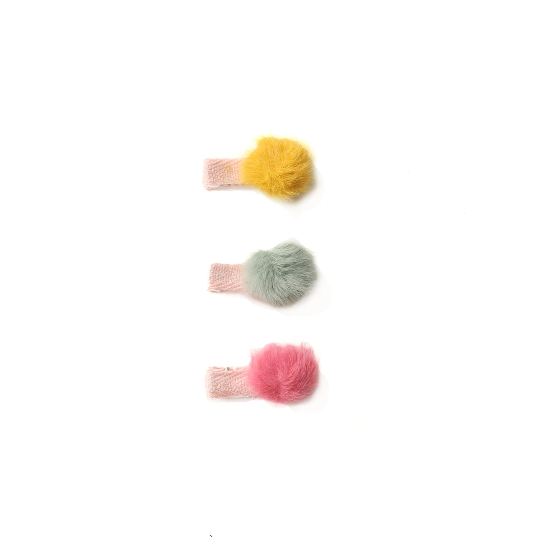 Fluffy Pom Pom Clip Set | sue