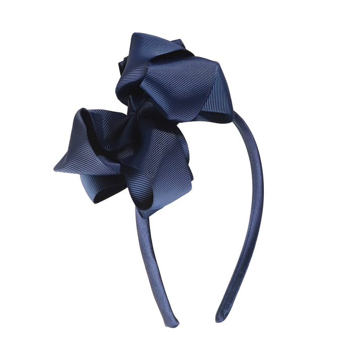 Haarreif Perpetua mit oversized Schleife | london sky