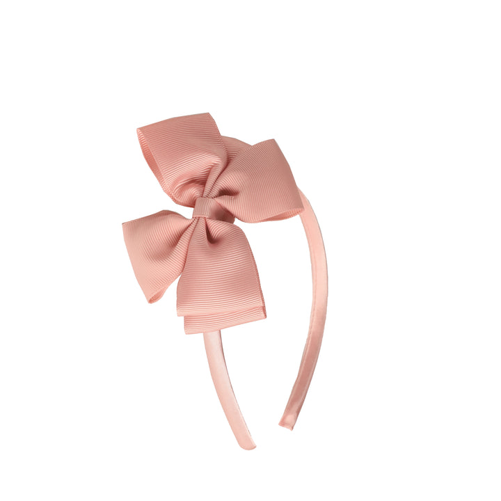 Headband Lizzy with bow | powder rose