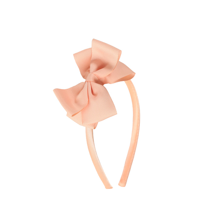 Headband Lizzy with bow | creamy peach