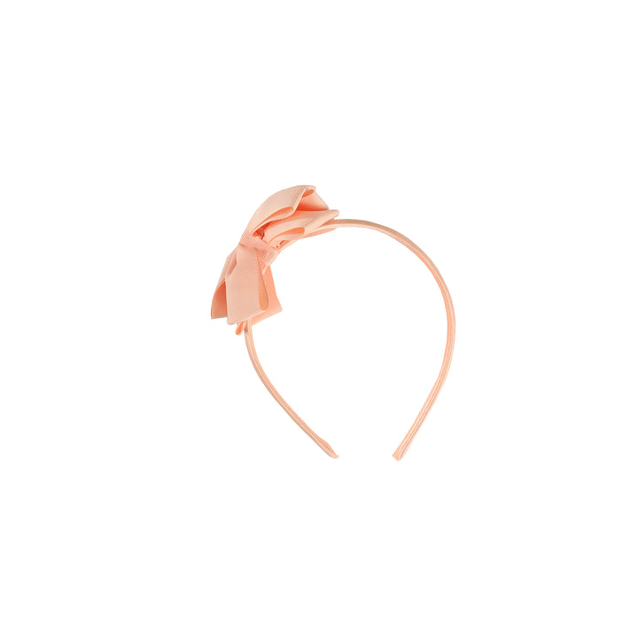 Headband Lizzy with bow | creamy peach