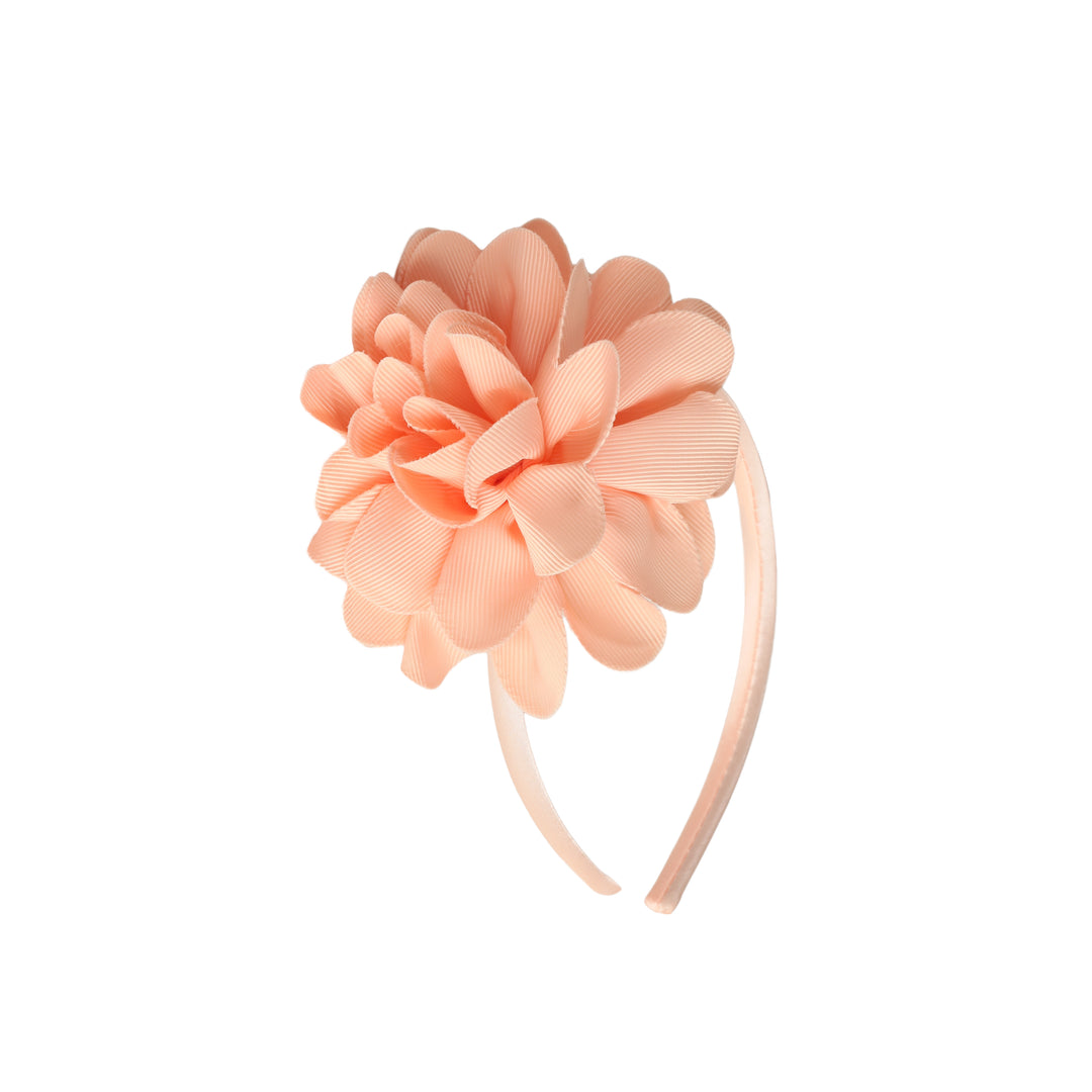 Headband Carlotta with oversized flower | creamy peach