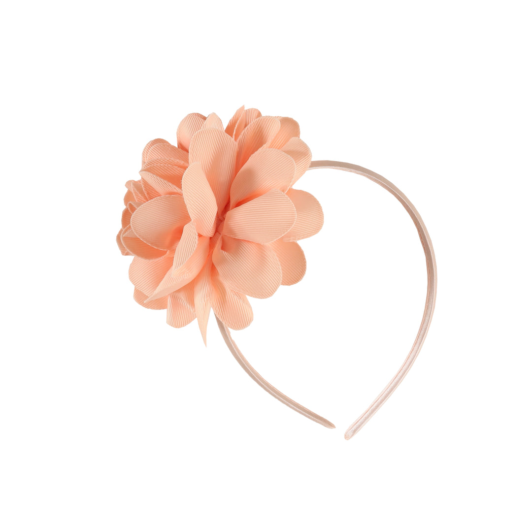Haarreif Carlotta mit oversized Blume | creamy peach